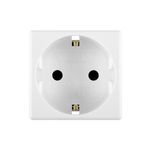 Casa si Gradina - Electrice - Prize - Priza modulara schuko, 2 module, 2P+E, cu CP, GW20265, Gewiss, System - Infinity.ro