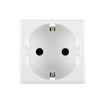 Casa si Gradina - Electrice - Prize - Priza modulara schuko, 2 module, 2P+E, cu CP, GW20265, Gewiss, System - Infinity.ro