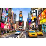 Casa si Gradina - Decoratiuni - Tablouri - Tablou canvas New York, taxi galben, Times Square, 45 x 30 cm - Infinity.ro