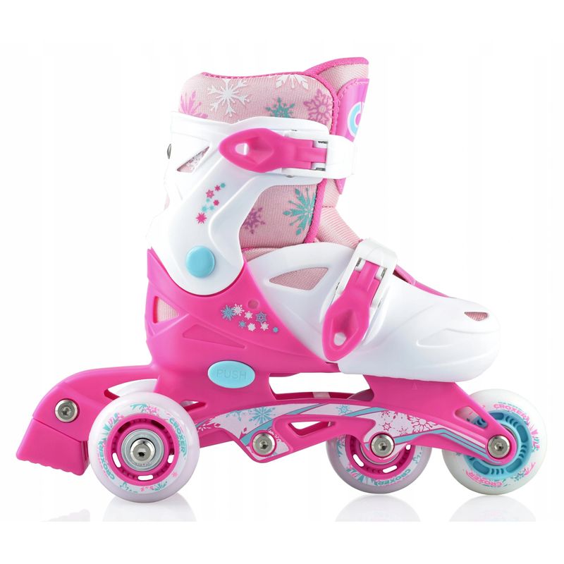 Sport si Outdoor - Role, trotinete si skateboard - Role adulti - Role Reglabile Croxer Missy, Alb/Roz, marime 35-38 - Infinity.ro