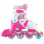 Sport si Outdoor - Role, trotinete si skateboard - Role adulti - Role Reglabile Croxer Missy, Alb/Roz, marime 35-38 - Infinity.ro
