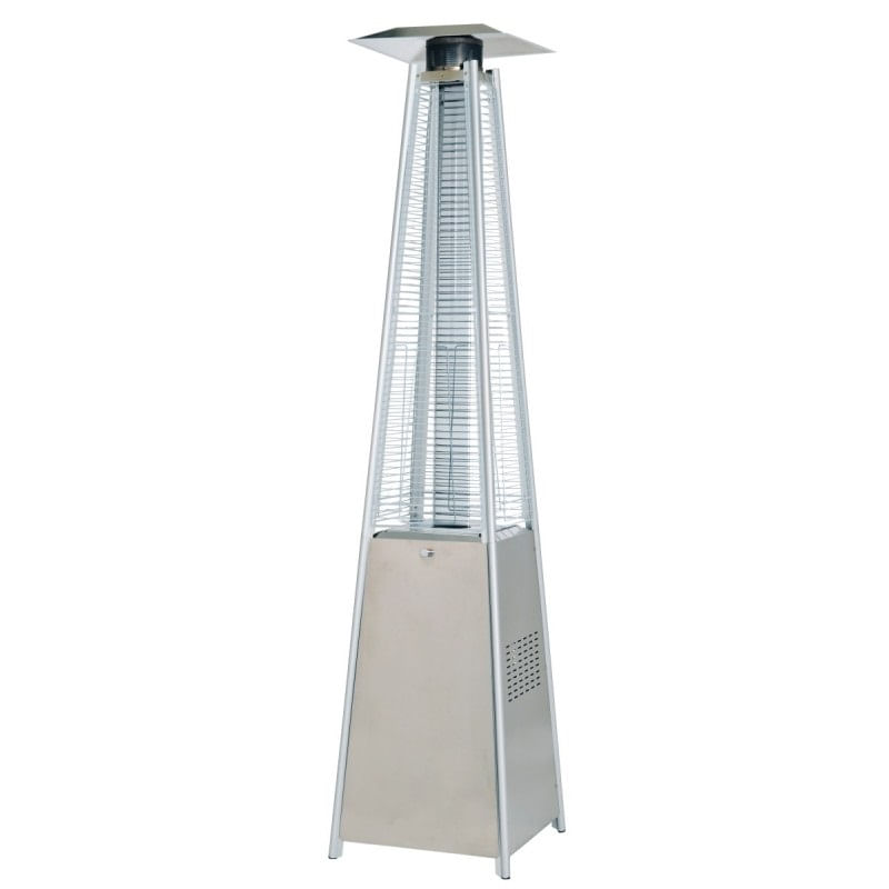 Electronice si Electrocasnice - Climatizare - Incalzitor de terasa tip piramida pe GPL, model LOUXOR, putere 13kW, INOX, CALORE - Infinity.ro
