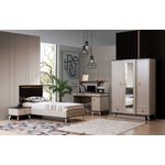 Casa si Gradina - Mobilier - Seturi de mobilier - Seturi dormitor - Set dormitor tineret Riga Alpino 4 piese - Infinity.ro