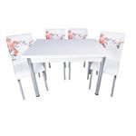 Casa si Gradina - Mobilier - Seturi de mobilier - Seturi bucatarie - Set masa, extensibila, 110 x70 cu 4 scaune Pedli trandafiri rosii - Infinity.ro
