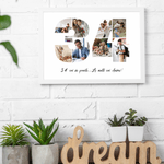 Casa si Gradina - Decoratiuni - Tablouri - Tablou personalizat, fotografie si text, din lemn, Priti Global, cadou aniversare 34 ani, Alb, A3, 30 x 42 - Infinity.ro