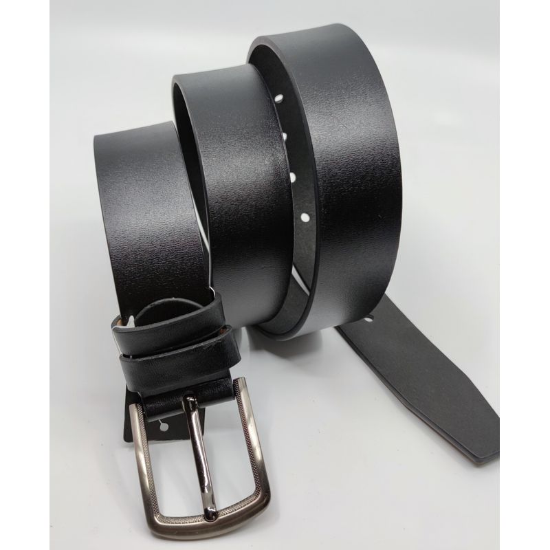Market - Cadouri - Pachete si cosuri cadou - Set cadou Portofel piele si Curea piele ecologica de barbati neagra,PB-LY1113, latime curea 3.5cm - Infinity.ro