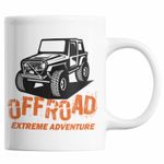 Casa si Gradina - Bucatarie si vesela - Cani si pahare - Cani si cesti - Cana cadou pentru pasionatii de masini de teren, Priti Global, OFFROAD, Extreme Adventure, 300 ml - Infinity.ro