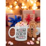 Casa si Gradina - Bucatarie si vesela - Cani si pahare - Cani si cesti - Cana cadou de ziua indragostitilor, pentru el si ea,18 Februarie, Priti Global, cu mesaj dragastos I LOVE YOU; ME TOO, 300 ml - Infinity.ro