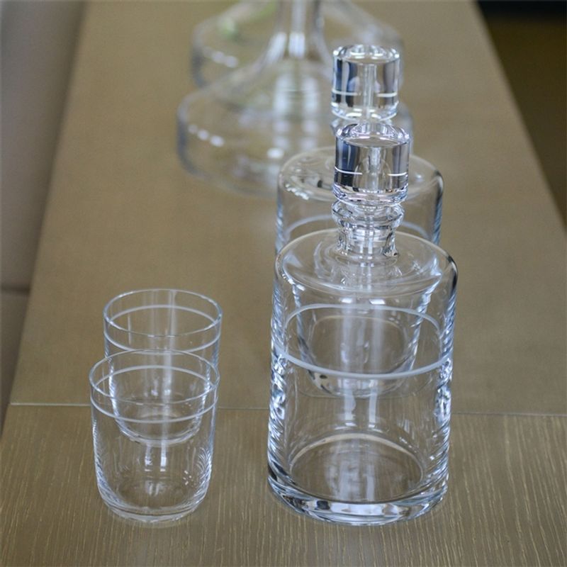 Casa si Gradina - Bucatarie si vesela - Cani si pahare - Pahare - Set 2 pahare whisky, din cristal, Vera Wang Bande, 370ml - Infinity.ro