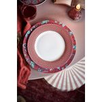 Casa si Gradina - Bucatarie si vesela - Vesela si tacamuri - Farfurii si boluri - Farfurie cina portelan, Festival Flower Red, 26.5 cm - Infinity.ro