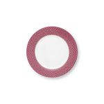 Casa si Gradina - Bucatarie si vesela - Vesela si tacamuri - Farfurii si boluri - Farfurie cina portelan, Festival Flower Red, 26.5 cm - Infinity.ro