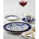 Casa si Gradina - Bucatarie si vesela - Vesela si tacamuri - Farfurii si boluri - Farfurie pentru ceasca ceai, Wedgwood, 16 cm, Alb, Portelan suflat cu aur - Infinity.ro