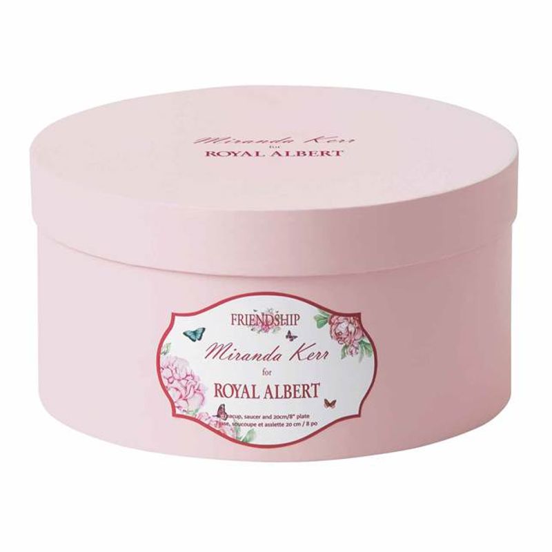 Casa si Gradina - Bucatarie si vesela - Cani si pahare - Cani si cesti - Set 3 piese pentru ceai ( ceasca si farfurita ceai + farfurie desert) colectia Miranda Kerr alb, portelan Wedgwood - Infinity.ro