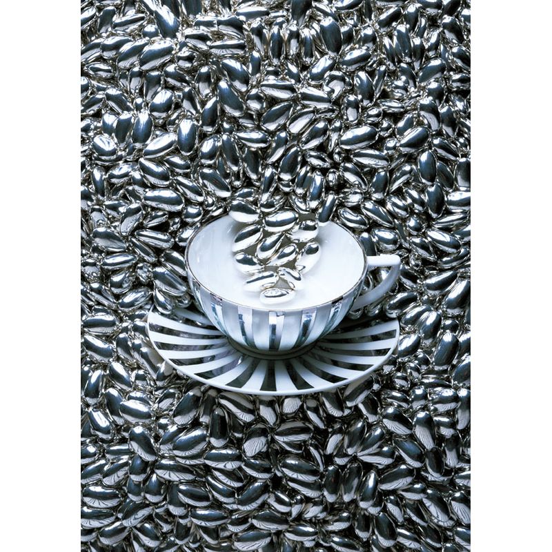 Casa si Gradina - Bucatarie si vesela - Cani si pahare - Cani si cesti - Ceasca si farfurie ceai, portelan Wedgwood, Jasper Conran Platinum Stripe,210ml - Infinity.ro