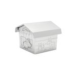 Casa si Gradina - Decoratiuni - Obiecte decorative - Decoratiuni camera copilului - Pusculita pentru copii, cub 8 cm, casuta fermierului - Infinity.ro