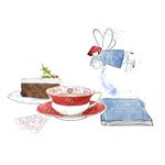 Casa si Gradina - Bucatarie si vesela - Cani si pahare - Cani si cesti - Ceasca cu farfurie ceai, portelan Wedgwood, Wonderlust Crimson Orient,150ml - Infinity.ro