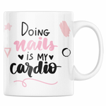 Casa si Gradina/Bucatarie si vesela/Cani si pahare/Cani si cesti - Cana personalizata pentru fete, cadou de ziua ei, Priti Global, Doing nails is my cardio, 330 ml - Infinity.ro