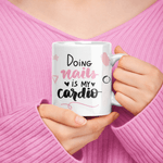 Casa si Gradina/Bucatarie si vesela/Cani si pahare/Cani si cesti - Cana personalizata pentru fete, cadou de ziua ei, Priti Global, Doing nails is my cardio, 330 ml - Infinity.ro