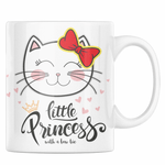 Casa si Gradina - Bucatarie si vesela - Cani si pahare - Cani si cesti - Cana cadou pentru prietene cu pisicuta little princess speciala pentru fete, Priti Global, 330 ml - Infinity.ro