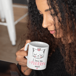 Casa si Gradina - Bucatarie si vesela - Cani si pahare - Cani si cesti - Cana personalizata pentru iubita, Priti Global, cu pisica si text I love you purrry much, cadou de ziua indragostitilor, 330 ml - Infinity.ro