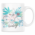 Casa si Gradina - Bucatarie si vesela - Cani si pahare - Cani si cesti - Cana cadou zi de nastere personalizata, Priti Global, just keep pedaling, 330 ml - Infinity.ro