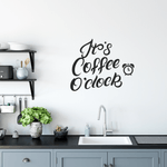 Casa si Gradina - Decoratiuni - Stickere decorative - Sticker cafenea, decorativ, Priti Global, it's coffee o'clock, negru, 57 x 70 - Infinity.ro