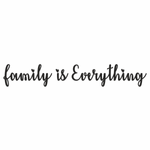 Casa si Gradina - Decoratiuni - Stickere decorative - Sticker decorativ pentru familie, Priti Global, family is everything, negru, 119 x 20 - Infinity.ro