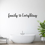 Casa si Gradina - Decoratiuni - Stickere decorative - Sticker decorativ pentru familie, Priti Global, family is everything, negru, 119 x 20 - Infinity.ro