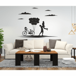 Casa si Gradina - Decoratiuni - Stickere decorative - Sticker pentru ziua indragostitilor, cuplu, decorativ, negru, 117 x 84 - Infinity.ro