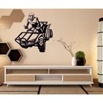 Casa si Gradina - Decoratiuni - Stickere decorative - Sticker pentru perete, cu atv, negru, 57 x 60 - Infinity.ro