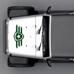 Auto si Moto/Intretinere auto/Stickere auto - Set doua stickere stea, auto, pentru usi sau capota, verde, 50 x 22 - Infinity.ro