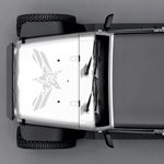 Auto si Moto/Intretinere auto/Stickere auto - Set doua stickere stea, pentru masini, alb, 50 x 25 - Infinity.ro