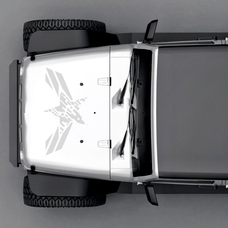 Auto si Moto/Intretinere auto/Stickere auto - Set doua stickere stea, pentru masini, alb, 50 x 25 - Infinity.ro