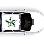 Auto si Moto - Intretinere auto - Stickere auto - Set doua stickere pentru masini, cu stea, verde, 30 x 31 - Infinity.ro