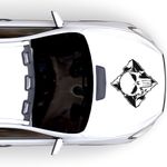 Auto si Moto/Intretinere auto/Stickere auto - Set doua stickere auto, punisher, negru, 35 x 35 - Infinity.ro