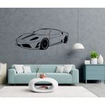 Casa si Gradina - Decoratiuni - Stickere decorative - Sticker cu ferrari, decorativ, pentru casa, negru, 47 x 117 - Infinity.ro