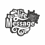 Casa si Gradina - Decoratiuni - Stickere decorative - Sticker cu mesaj, my life is my message, negru, 57 x 71 - Infinity.ro
