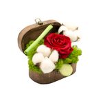 Cadouri - Flori - Cufar Little Secret Garden cu Trandafir Natural Criogenat, Rosu - Infinity.ro