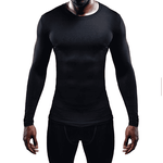 Sport si Outdoor - Echipament Sportiv - Imbracaminte sport - Bluze sport - Bluza fitness de compresie, neagra, S - Infinity.ro