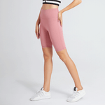 Sport si Outdoor - Echipament Sportiv - Imbracaminte sport - Pantaloni scurti sport - Pantaloni scurti tip colanti, roz, S - Infinity.ro