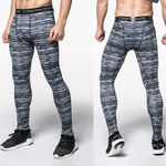 Sport si Outdoor - Echipament Sportiv - Imbracaminte sport - Colanti sport - Colanti de compresie, barbati, model, dungi, XL - Infinity.ro