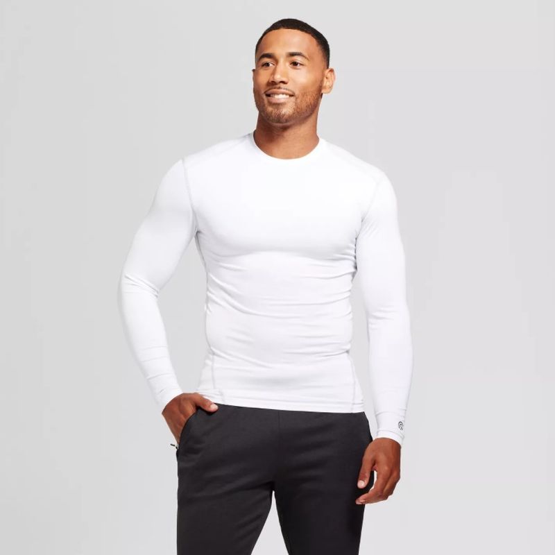 Sport si Outdoor - Echipament Sportiv - Imbracaminte sport - Bluze sport - Bluza fitness de compresie, mulata, alba, XL - Infinity.ro