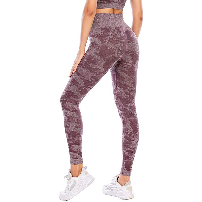 Sport si Outdoor - Echipament Sportiv - Imbracaminte sport - Echipamente complete - Set fitness, dama, camuflaj, roz inchis, S - Infinity.ro