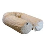Casa si Gradina - Textile si covoare - Perne si pilote - Perne copii - Perna cilindrica pentru gravide si alaptare crem 100% bumbac 160 cm x 15 cm - Infinity.ro