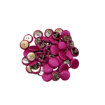 Casa si Gradina - Decoratiuni - DIY - Kit-uri - Set 50 nasturi metalici rotunzi, roz fucsia 2 cm - Infinity.ro