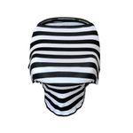 Jucarii, Copii si Bebe - Hrana si alaptare - Biberoane, suzete si accesorii hranire - Articole hranire bebelusi - Husa protectie multifunctionala din bumbac 7 in 1 negru alb - Infinity.ro