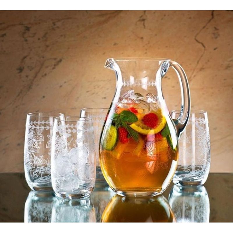 Casa si Gradina - Bucatarie si vesela - Cani si pahare - Pahare - Set 4 pahare suc/apa colectia Botanic Garden - Infinity.ro