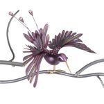 Casa si Gradina - Decoratiuni - Decoratiuni de sezon - Ornament brad pasare Colibri, mov, 18 cm - Infinity.ro