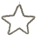 Casa si Gradina - Decoratiuni - Decoratiuni de sezon - Ornament brad Stea Diamant, 16 cm, plastic, argintiu - Infinity.ro