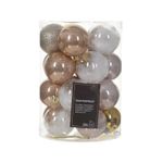 Casa si Gradina - Decoratiuni - Decoratiuni de sezon - Set 20 globuri brad Craciun, sticla, 6 cm - Infinity.ro